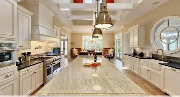Granite kitchen island countertop