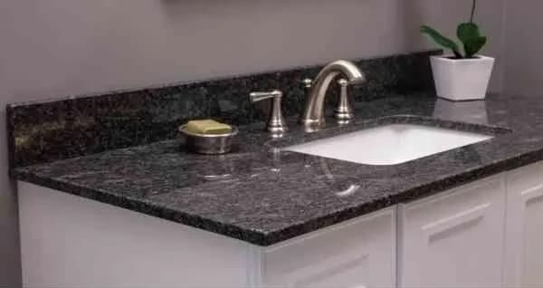 Steel Grey granite bathroom vanity