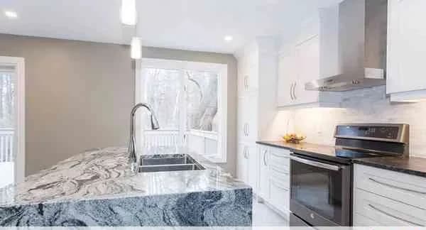 Viscon White granite kitchen